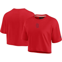 St. Louis Cardinals Fanatics Women's Elements Super Soft Boxy Cropped T-Shirt Near Me
