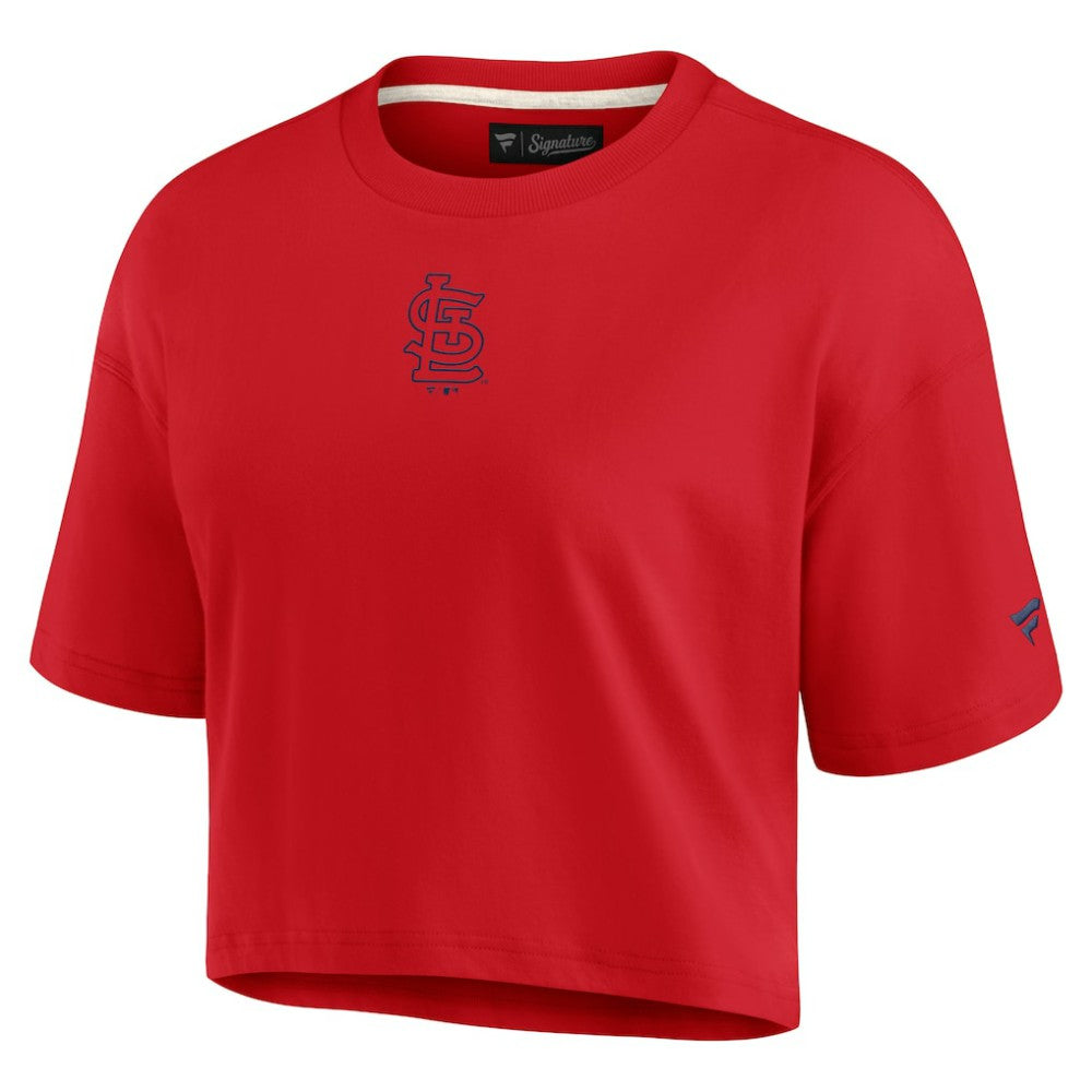 St. Louis Cardinals Fanatics Women's Elements Super Soft Boxy Cropped T-Shirt Near Me