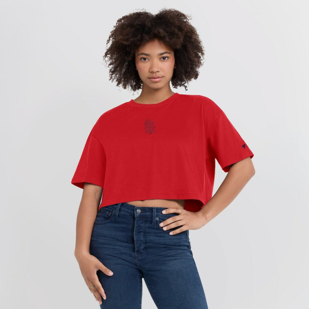 St. Louis Cardinals Fanatics Women's Elements Super Soft Boxy Cropped T-Shirt Near Me