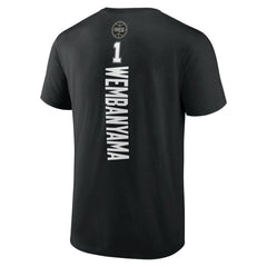 Victor Wembanyama San Antonio Spurs Playmaker Name & Number T-Shirt Black