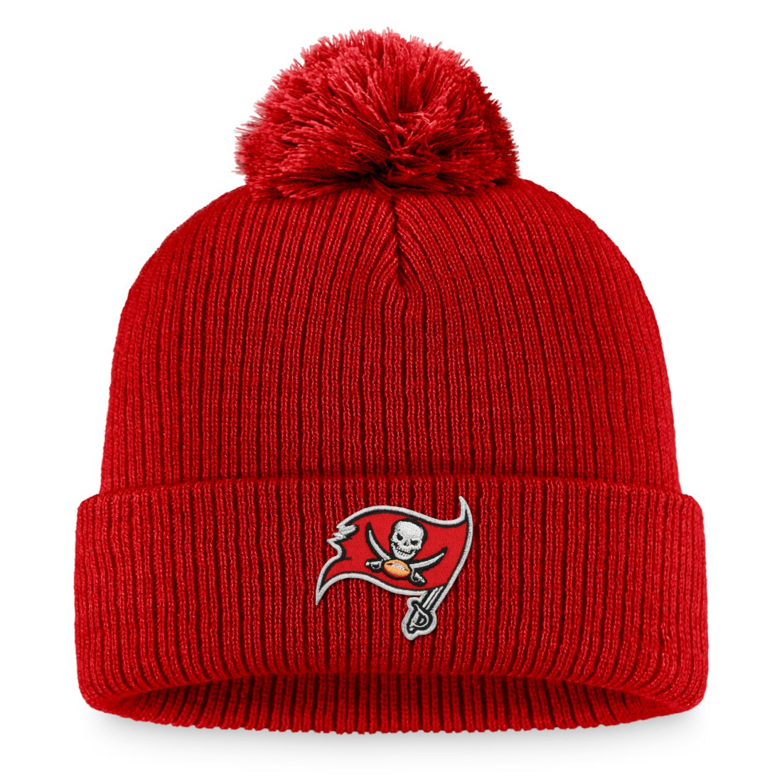 Tampa Bay Buccaneers Women's Cuffed Knit Hat with Pom - Red - Fanatics