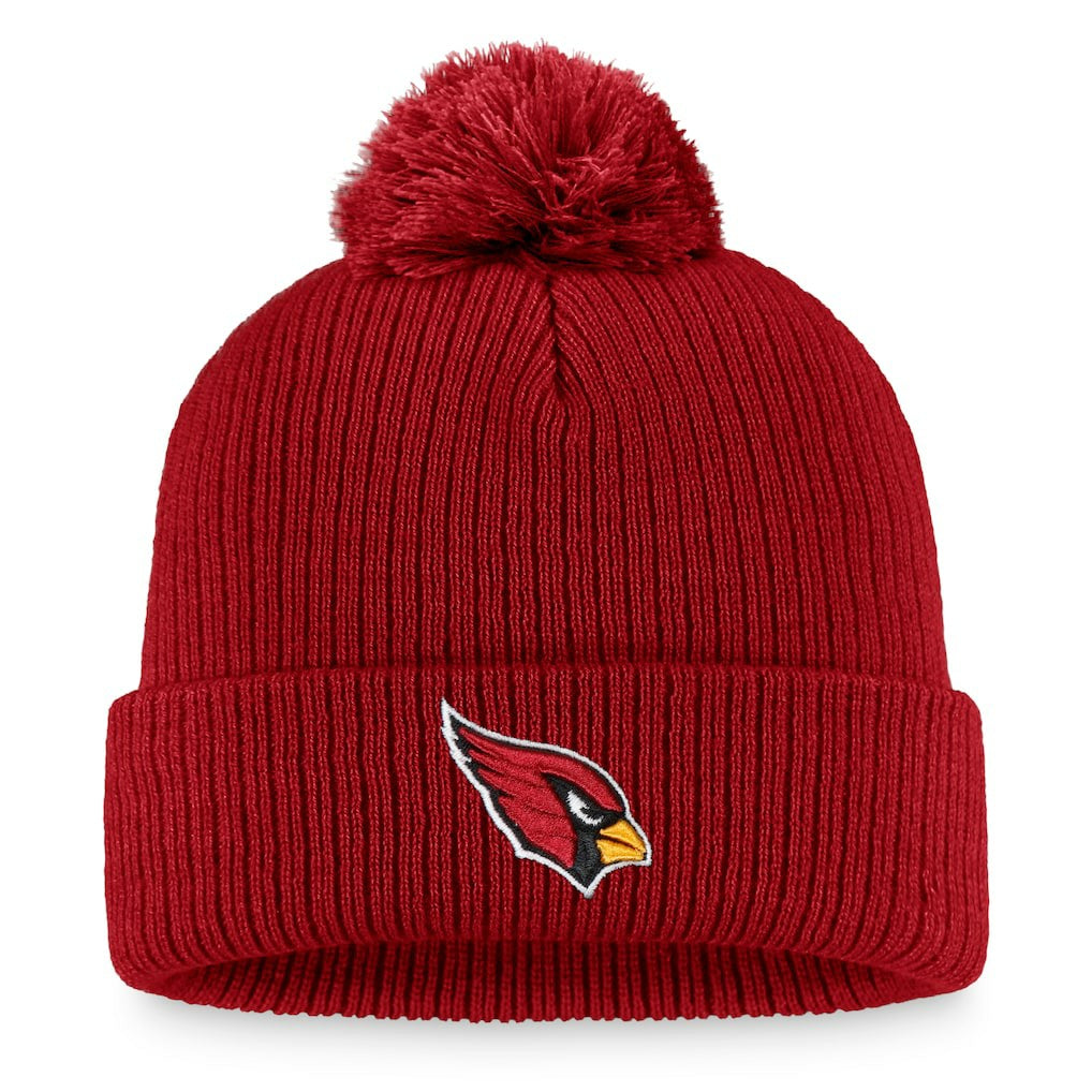 Arizona Cardinals Women's Logo Cuffed Knit Hat with Pom - Cardinal - Fanatics