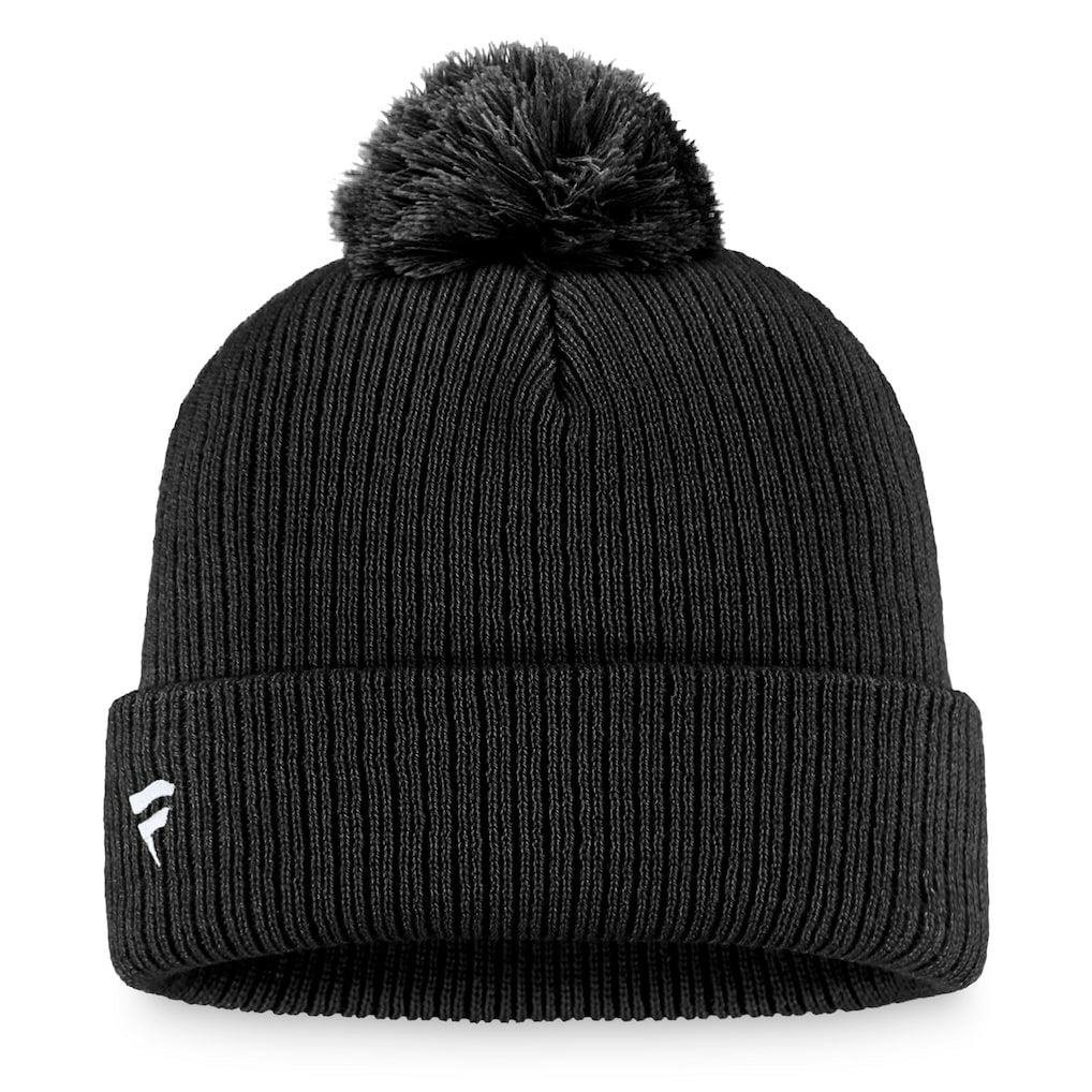 New Orleans Saints Women's Logo Cuffed Knit Hat with Pom - Black - Fanatics