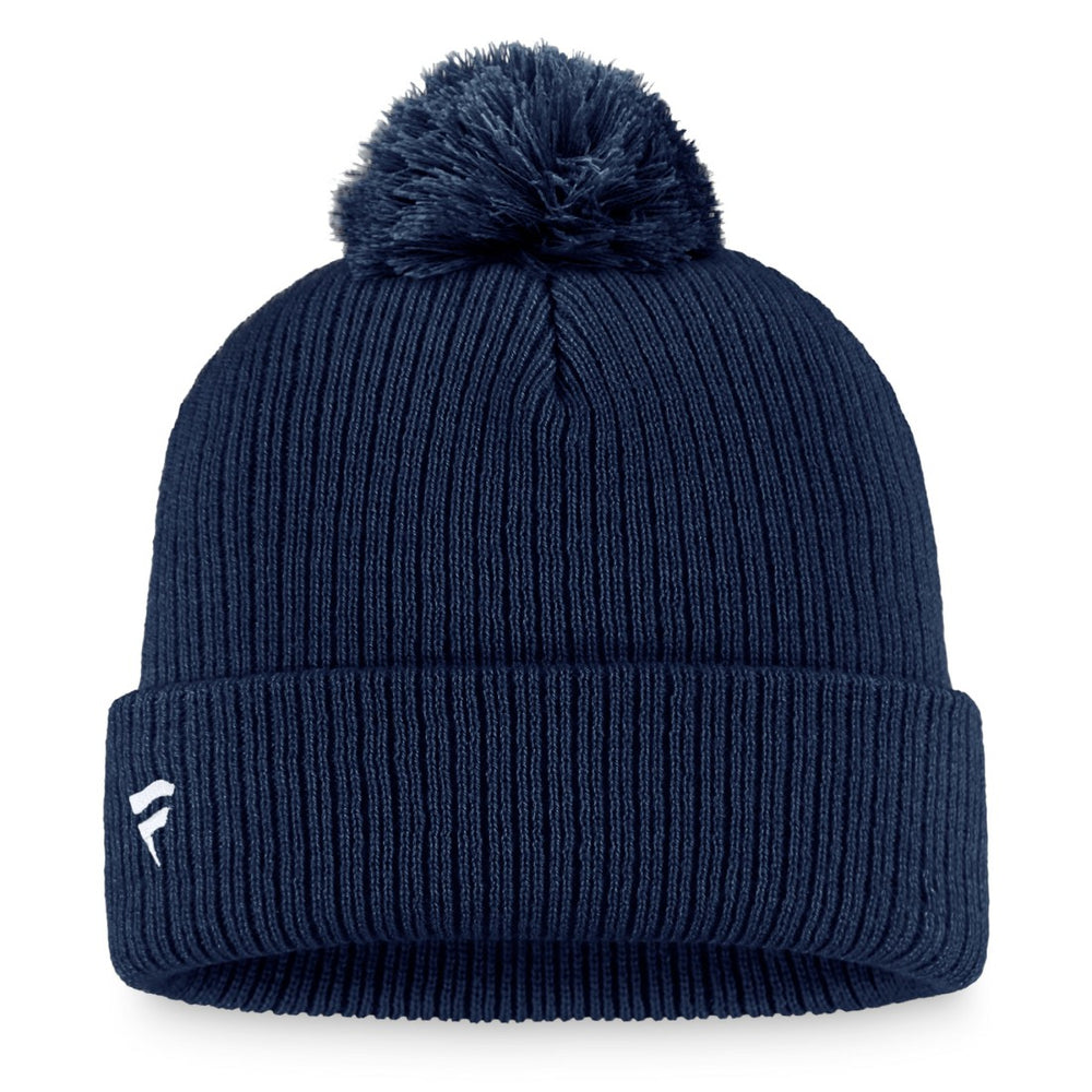 Tennessee Titans Women's Logo Cuffed Knit Hat with Pom - Navy - Fanatics