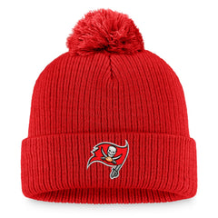 Tampa Bay Buccaneers Women's Logo Cuffed Knit Hat with Pom - Cardinal - Fanatics