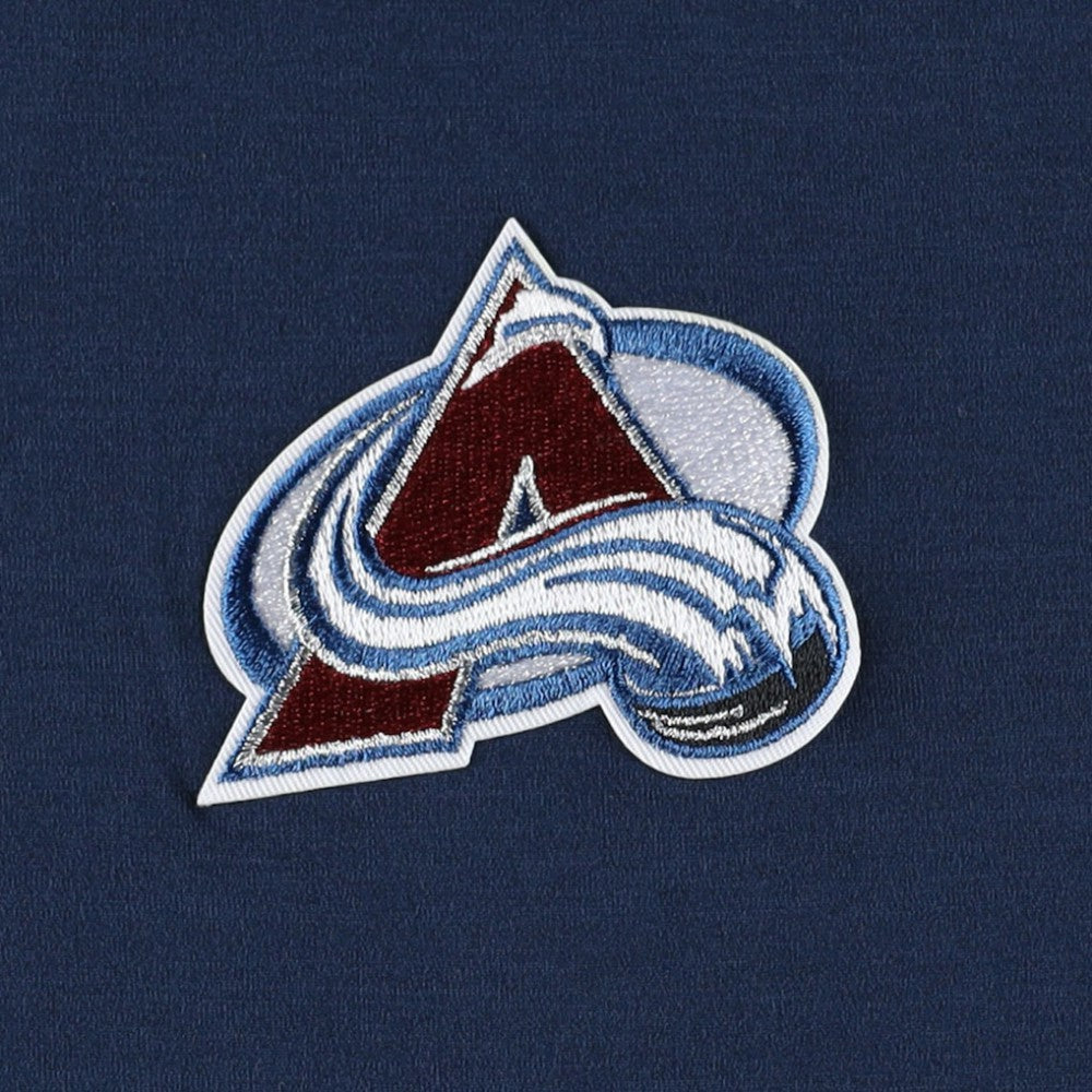 Colorado Avalanche Antigua Spikes Raglan Quarter-Zip Hoodie - Heather Navy | NHL Clearance