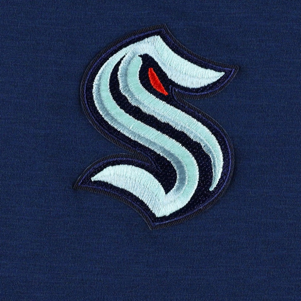 Seattle Kraken Antigua Spikes Raglan Quarter-Zip Hoodie - Heather Navy | NHL discount