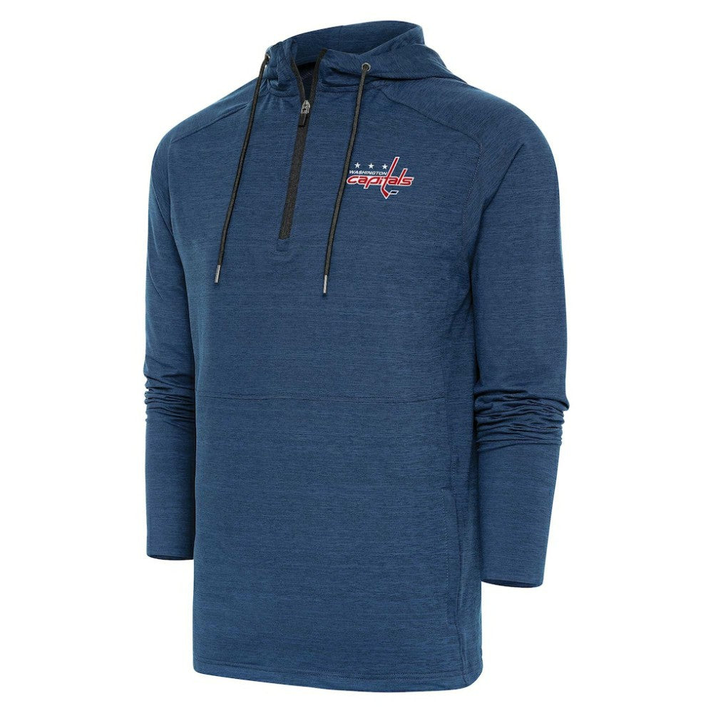 Washington Capitals Antigua Spikes Raglan Quarter-Zip Hoodie - Heather Navy | NHL discount