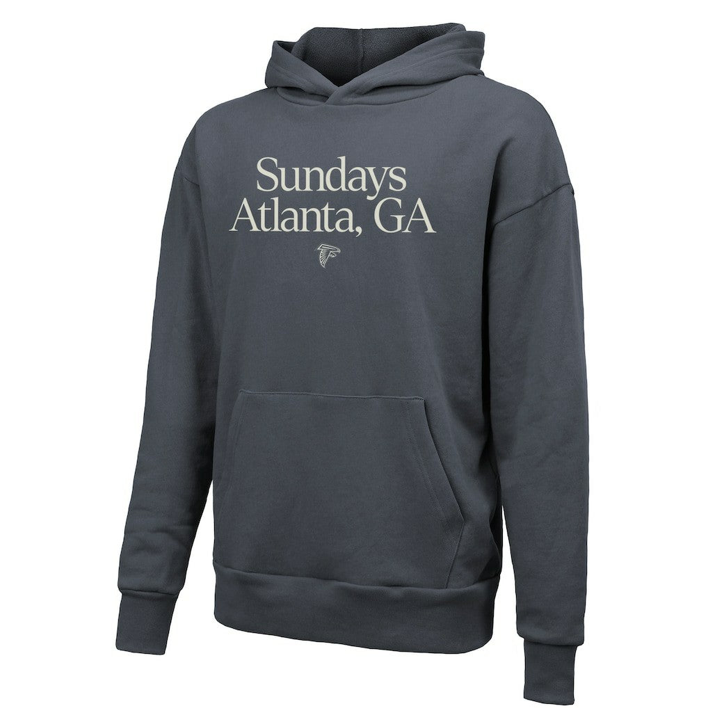 Atlanta Falcons Majestic Threads Unisex Sundays Pullover Hoodie - Gray - NFL