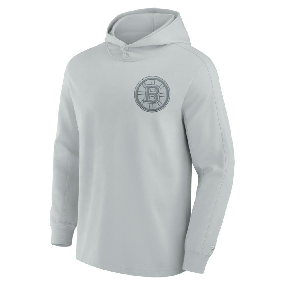 Boston Bruins Fanatics Elements Lightweight Tri-Blend Fleece Hoodie - Gray | Fanatics Clearance
