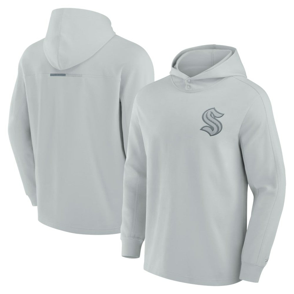 Seattle Kraken Fanatics Elements Lightweight Tri-Blend Fleece Hoodie - Gray | Fanatics on sale