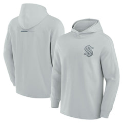 Seattle Kraken Fanatics Elements Lightweight Tri-Blend Fleece Hoodie - Gray | Fanatics on sale