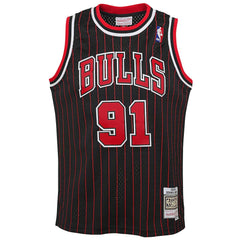 Mitchell & Ness Dennis Rodman Chicago Bulls Youth 1995/96 Hardwood Classics Swingman Jersey Black