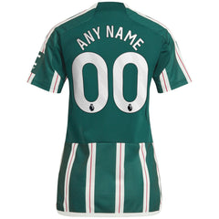 Adidas - Manchester United Women's 2023/24 Away Replica Custom Jersey - Green