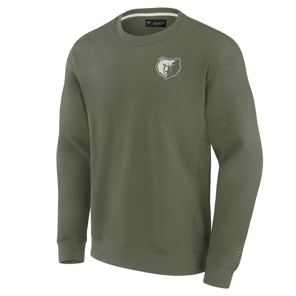 Fanatics Memphis Grizzlies Unisex Elements Super Soft Fleece Pullover Sweatshirt Olive