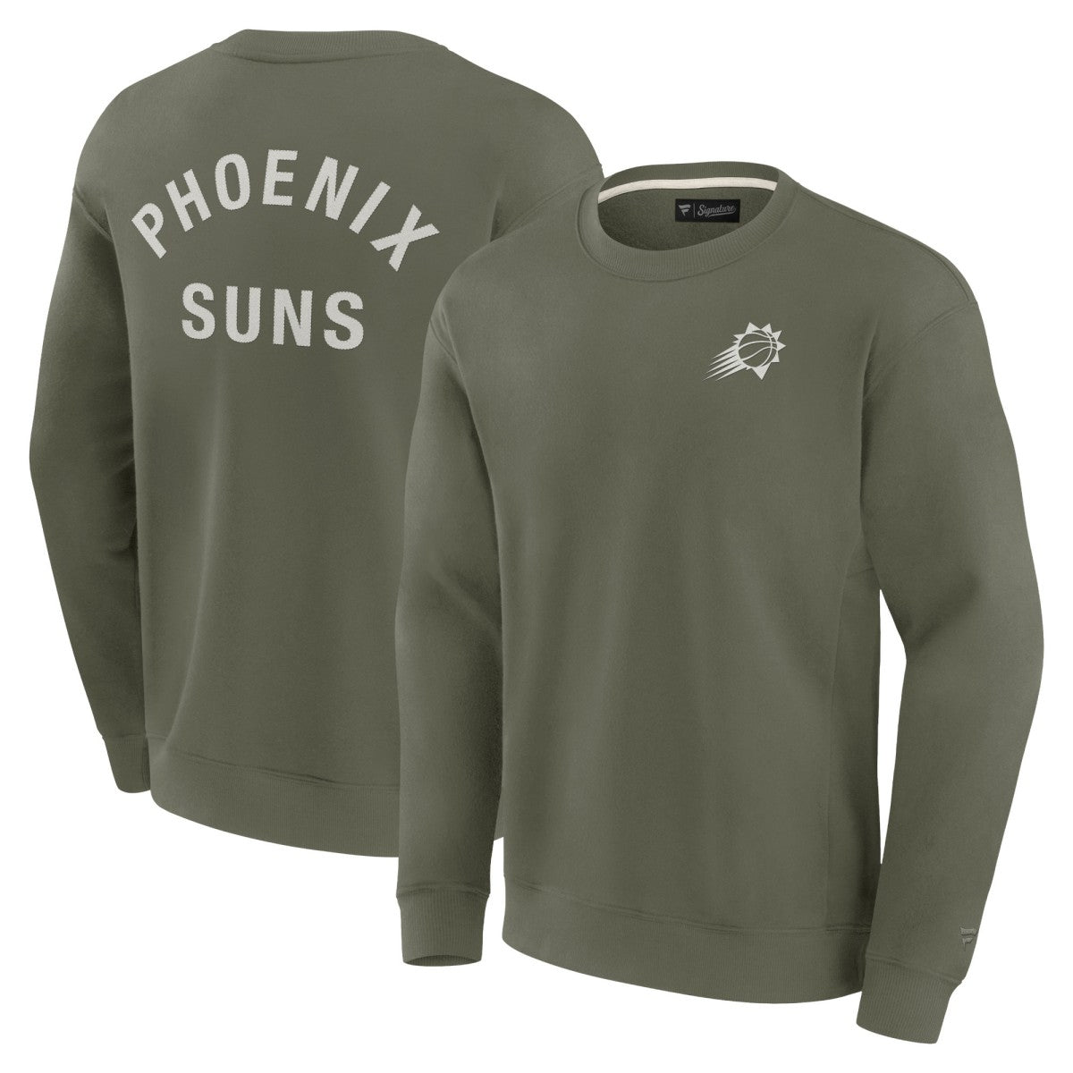 Fanatics Phoenix Suns Unisex Elements Super Soft Fleece Pullover Sweatshirt Olive