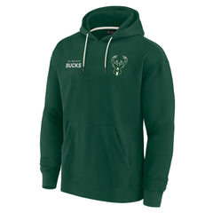 Fanatics Milwaukee Bucks Unisex Elements Super Soft Fleece Pullover Hoodie Hunter Green