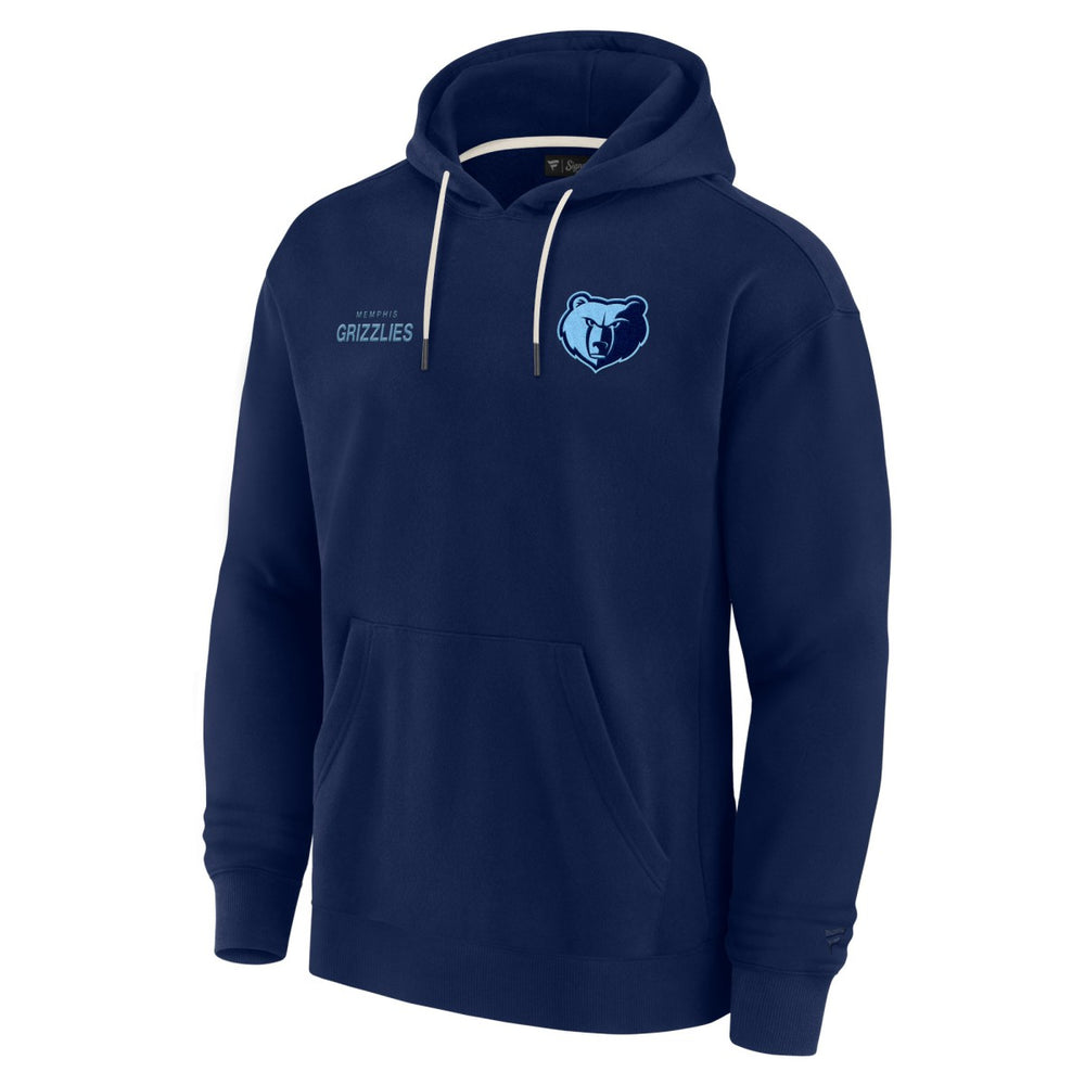 Fanatics Memphis Grizzlies Unisex Elements Super Soft Fleece Pullover Hoodie Navy