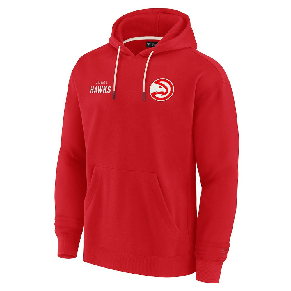 Fanatics Atlanta Hawks Unisex Elements Super Soft Fleece Pullover Hoodie Red