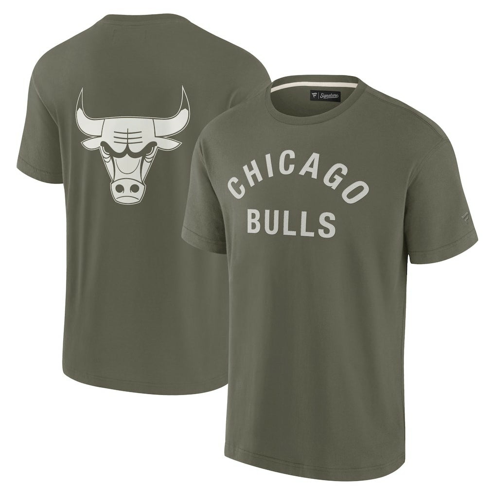 Fanatics Chicago Bulls Unisex Elements Super Soft Short Sleeve T-Shirt Olive