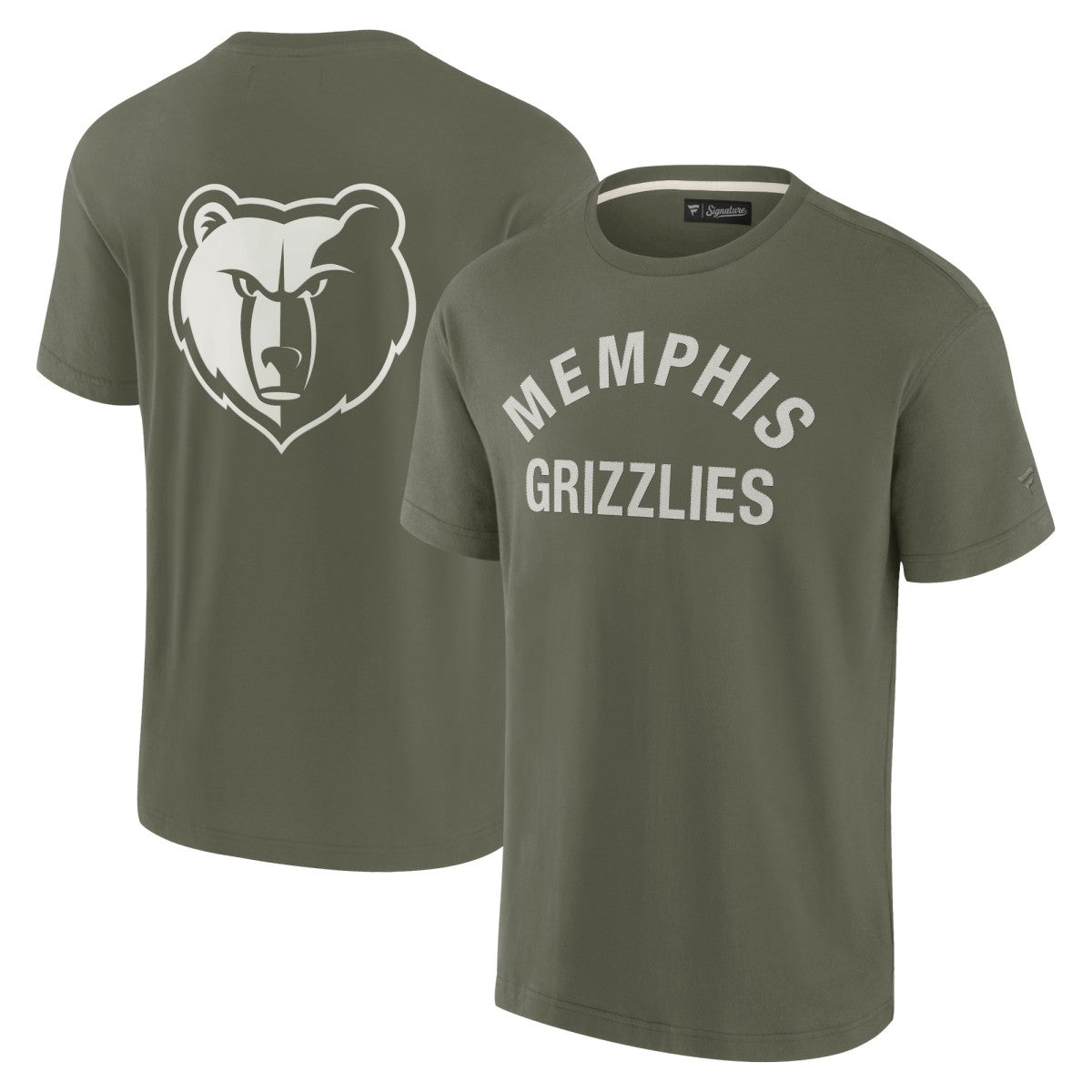Fanatics Memphis Grizzlies Unisex Elements Super Soft Short Sleeve T-Shirt Olive
