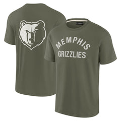 Fanatics Memphis Grizzlies Unisex Elements Super Soft Short Sleeve T-Shirt Olive