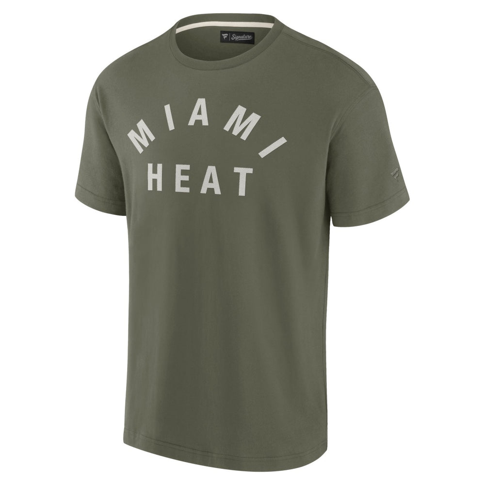 Fanatics Miami Heat Unisex Elements Super Soft Short Sleeve T-Shirt Olive