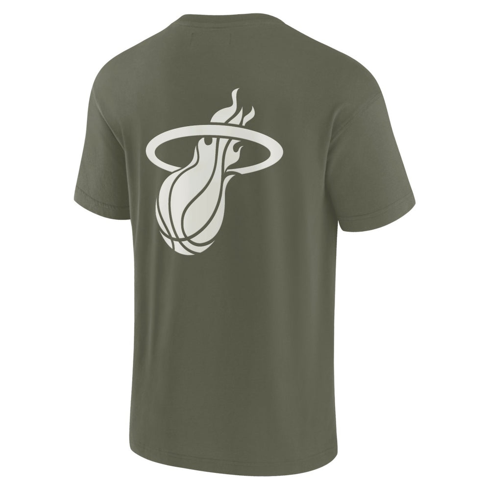 Fanatics Miami Heat Unisex Elements Super Soft Short Sleeve T-Shirt Olive