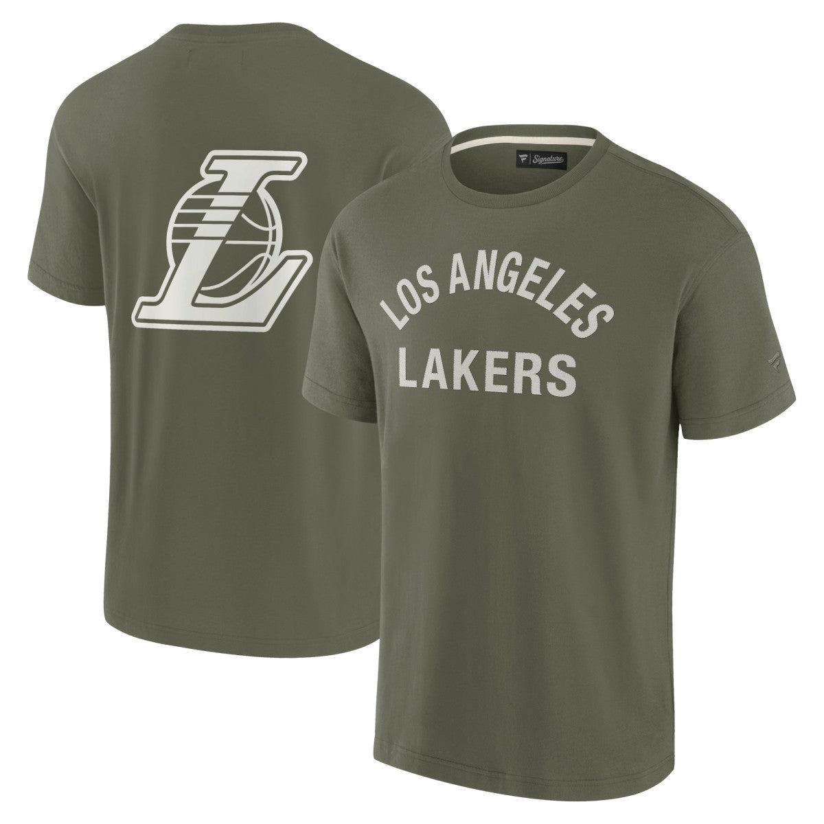 Fanatics Los Angeles Lakers Unisex Elements Super Soft Short Sleeve T-Shirt Olive