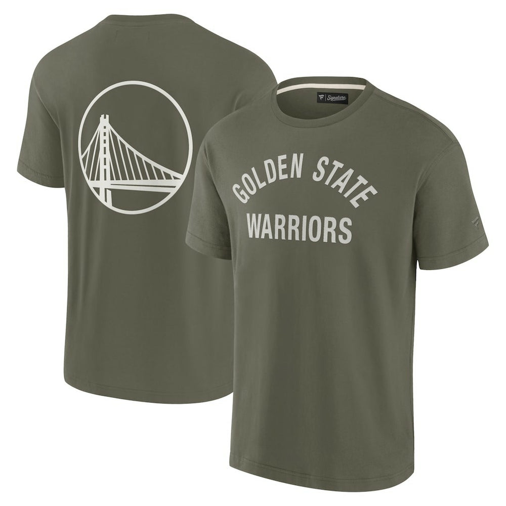 Fanatics Golden State Warriors Unisex Elements Super Soft Short Sleeve T-Shirt Olive