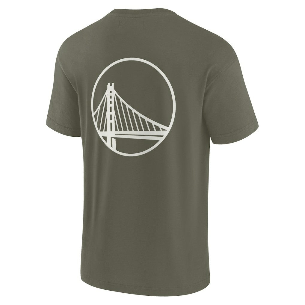Fanatics Golden State Warriors Unisex Elements Super Soft Short Sleeve T-Shirt Olive