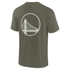 Fanatics Golden State Warriors Unisex Elements Super Soft Short Sleeve T-Shirt Olive