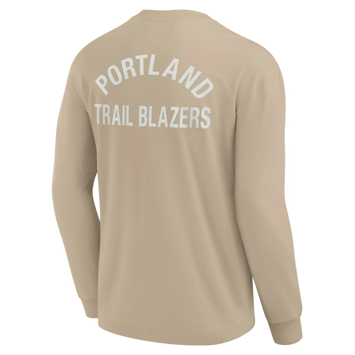 Fanatics Portland Trail Blazers Unisex Elements Super Soft Long Sleeve T-Shirt Khaki