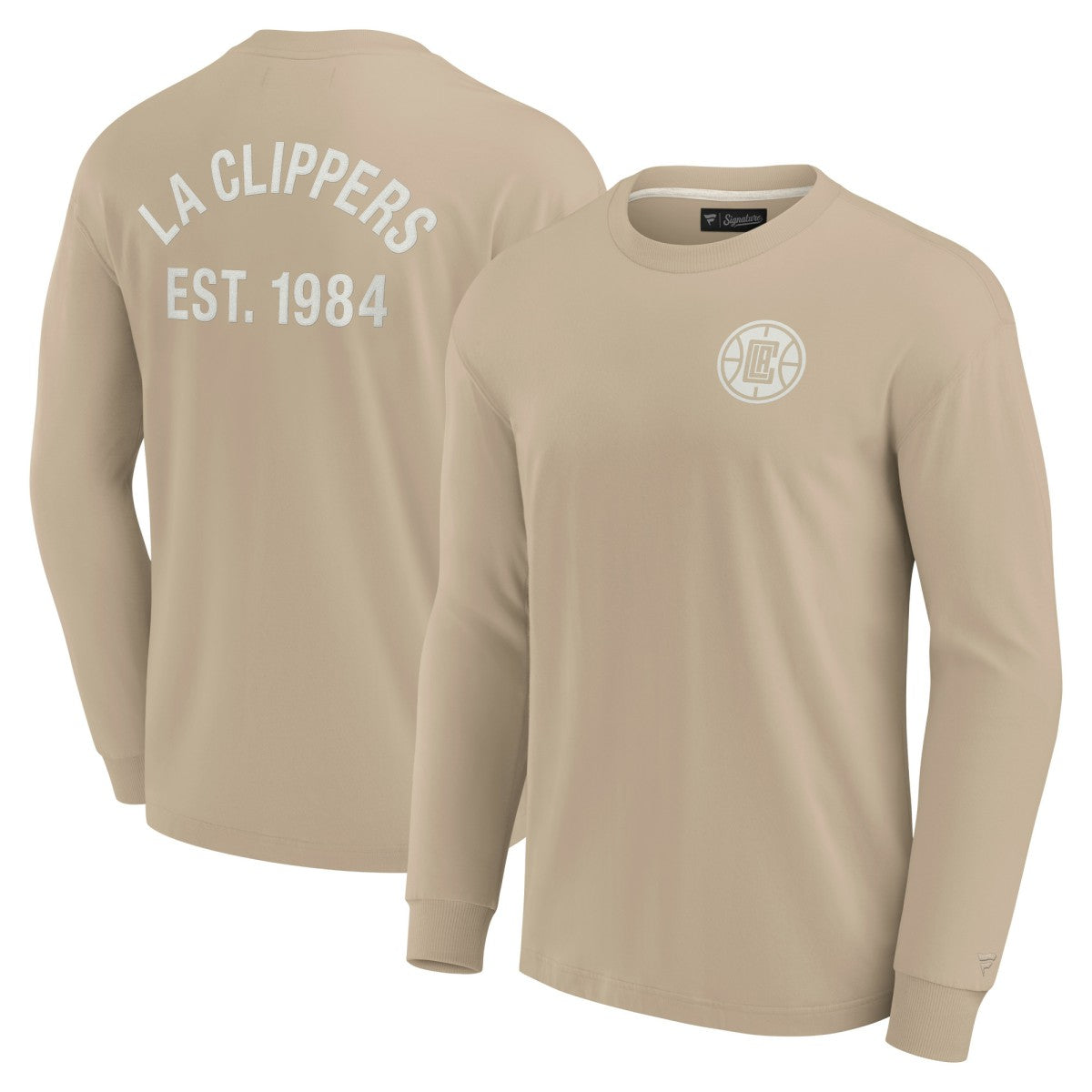 Fanatics LA Clippers Unisex Elements Super Soft Long Sleeve T-Shirt Khaki
