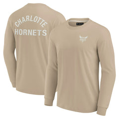 Fanatics Charlotte Hornets Unisex Elements Super Soft Long Sleeve T-Shirt Khaki