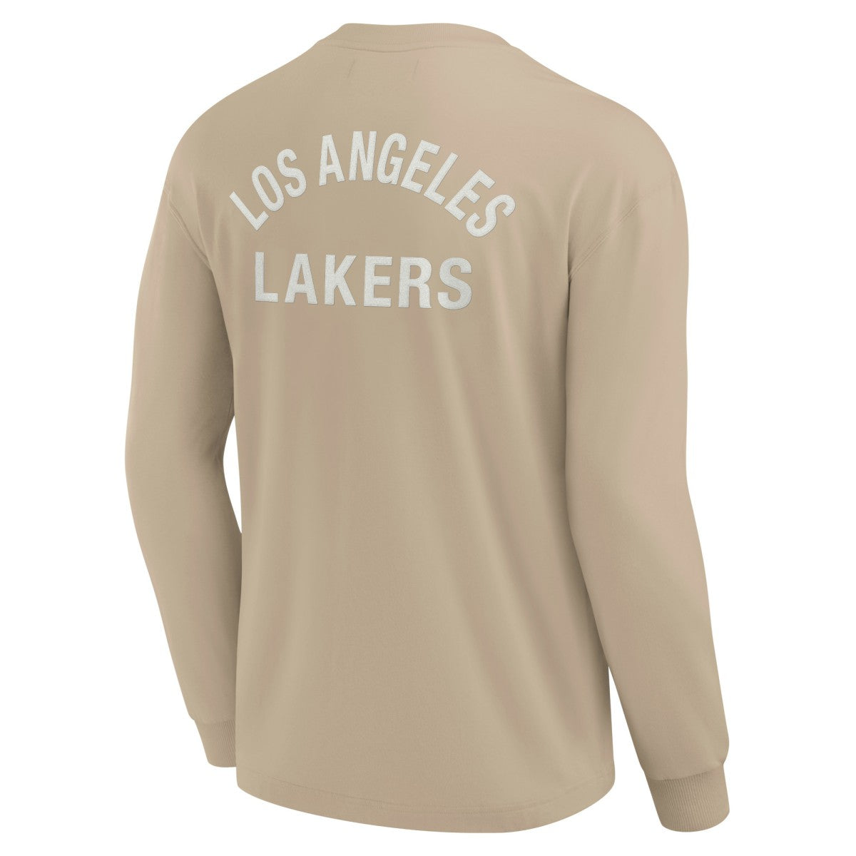 Fanatics Los Angeles Lakers Unisex Elements Super Soft Long Sleeve T-Shirt Khaki