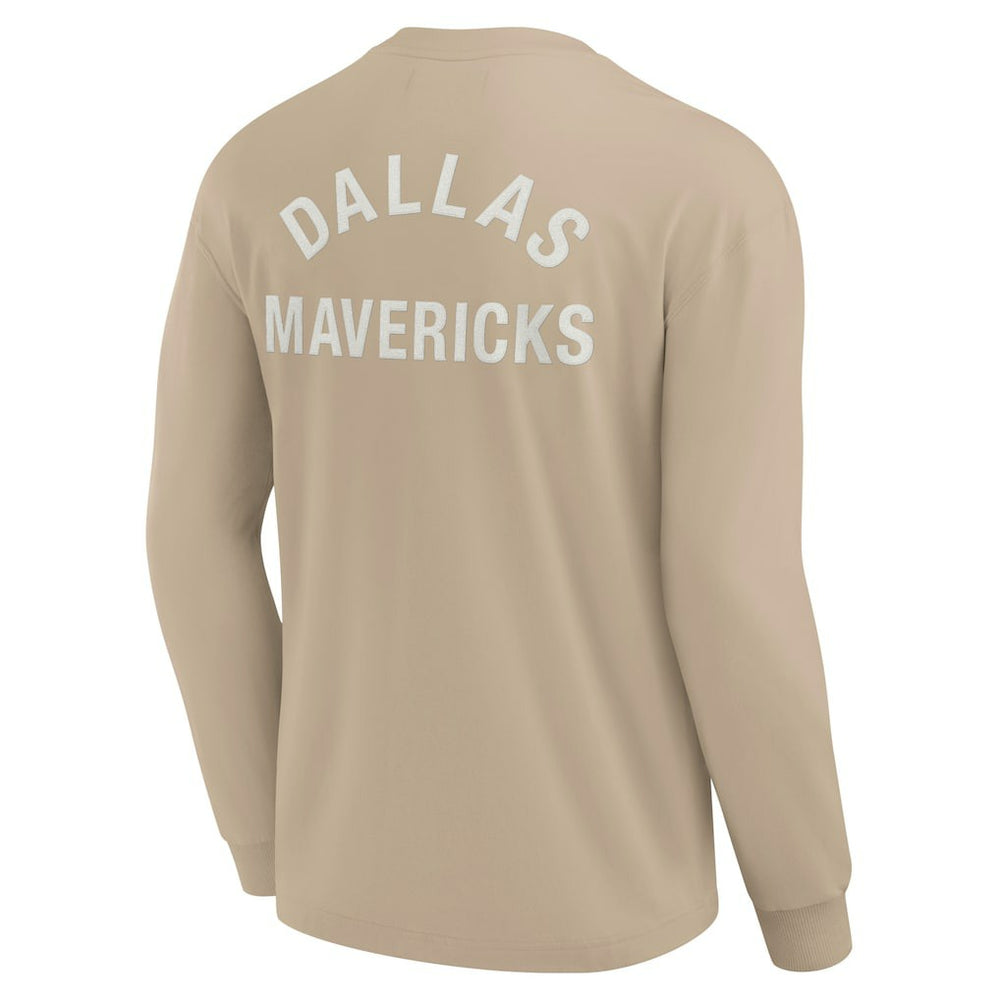 Fanatics Dallas Mavericks Unisex Elements Super Soft Long Sleeve T-Shirt Khaki