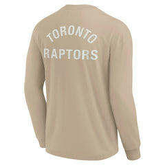 Fanatics Toronto Raptors Unisex Elements Super Soft Long Sleeve T-Shirt Khaki