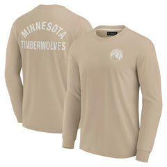 Fanatics Minnesota Timberwolves Unisex Elements Super Soft Long Sleeve T-Shirt Khaki