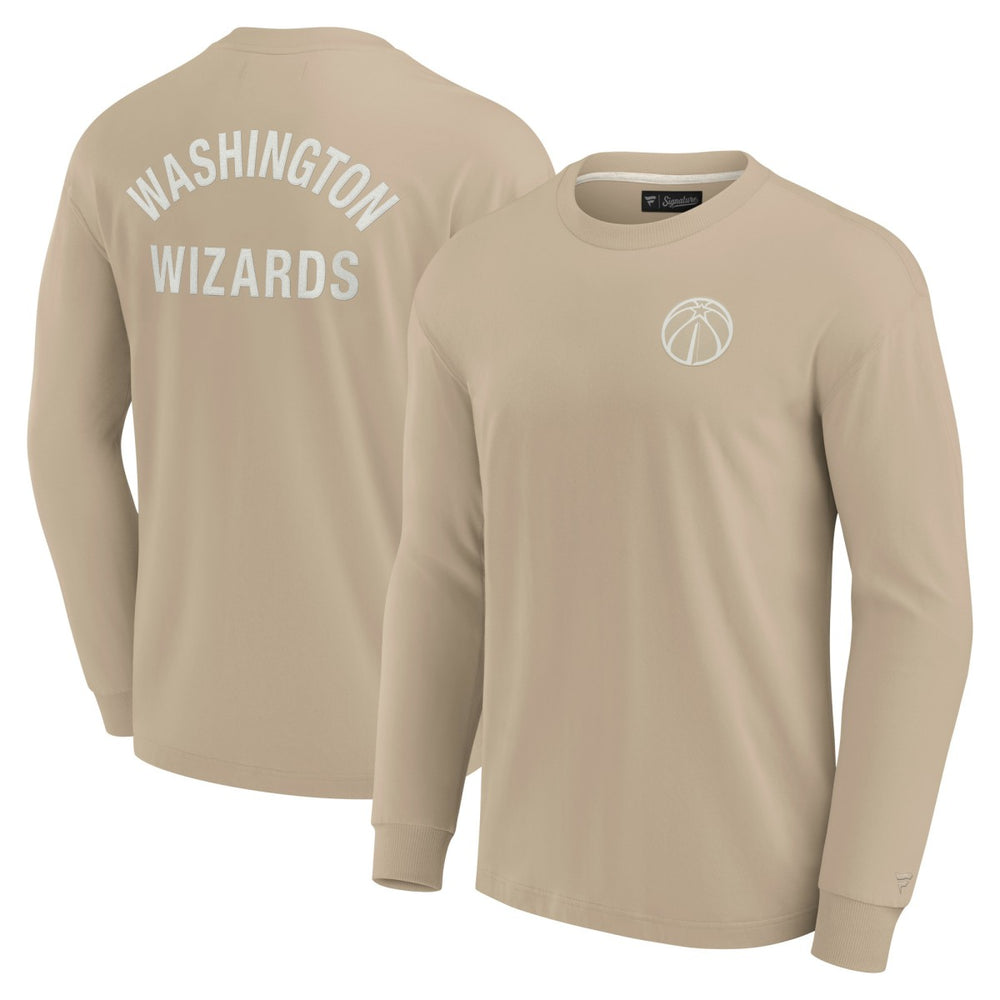 Fanatics Washington Wizards Unisex Elements Super Soft Long Sleeve T-Shirt Khaki