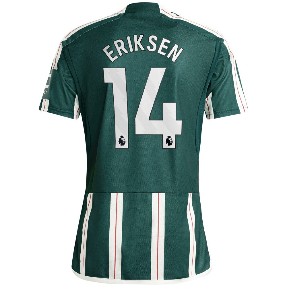 Adidas - Christian Eriksen Manchester United 2023/24 Away Replica Player Jersey - Green