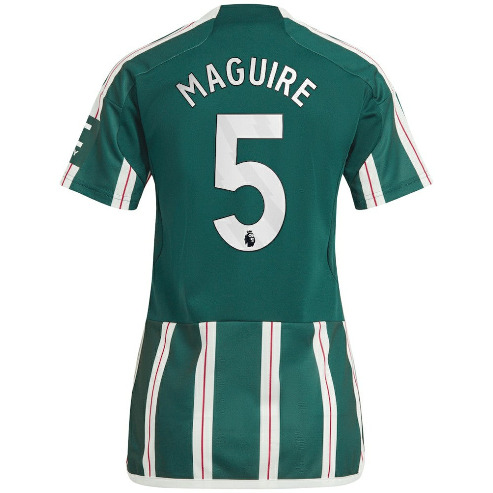 Adidas - Harry Maguire Manchester United Women's 2023/24 Away Replica Player Jersey - Green