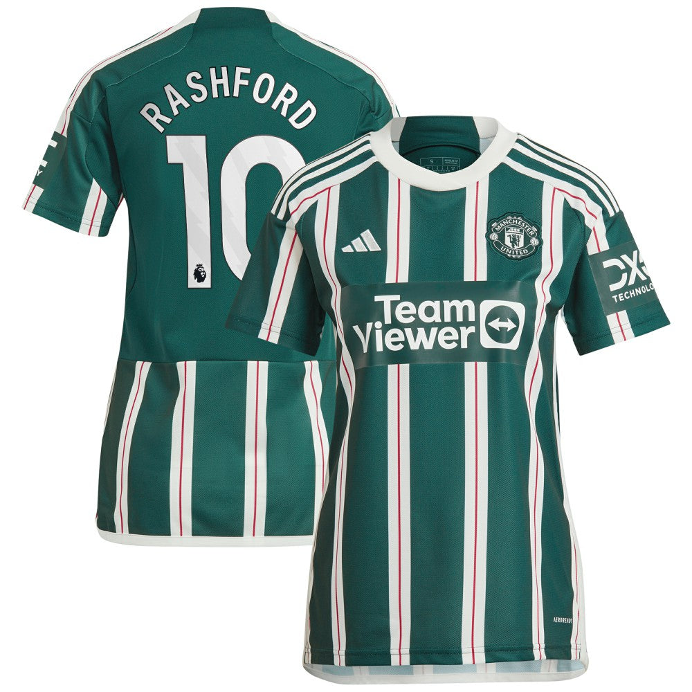 Adidas - Marcus Rashford Manchester United Women's 2023/24 Away Replica Player Jersey - Green