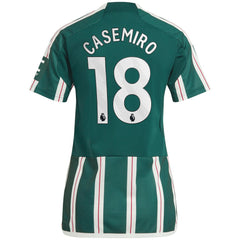 Adidas - Casemiro Manchester United Women's 2023/24 Away Replica Player Jersey - Green
