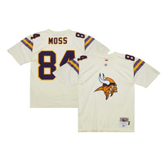Randy Moss Minnesota Vikings Chainstitch Legacy Jersey - Cream - Mitchell & Ness