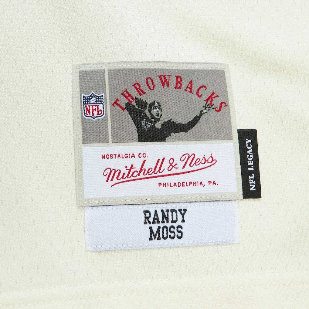 Randy Moss Minnesota Vikings Chainstitch Legacy Jersey - Cream - Mitchell & Ness