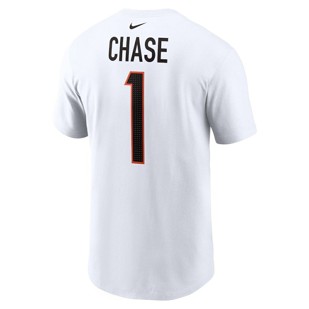 Ja'Marr Chase Cincinnati Bengals Player Name & Number T-Shirt - White - Nike