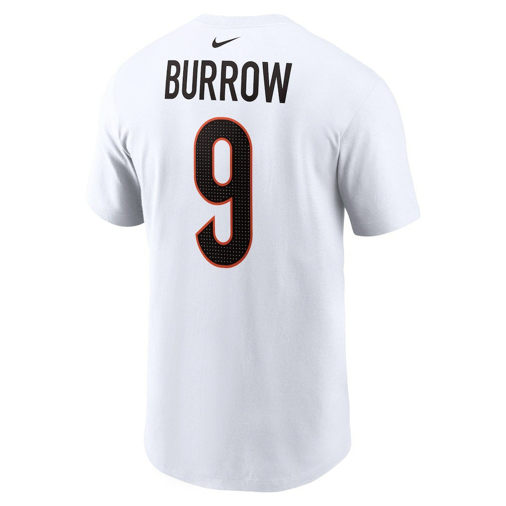 Joe Burrow Cincinnati Bengals Player Name & Number T-Shirt - White - Nike