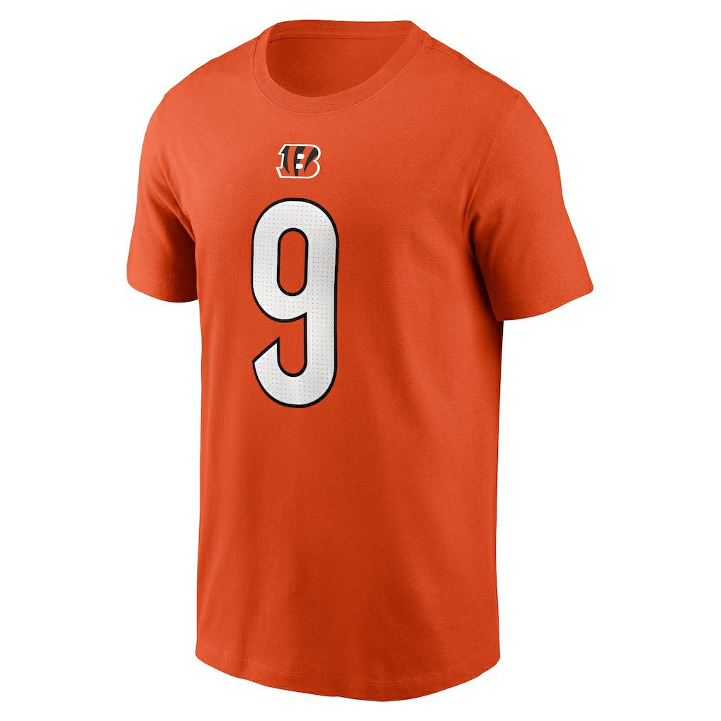 Joe Burrow Cincinnati Bengals Player Name & Number T-Shirt - Orange - Nike