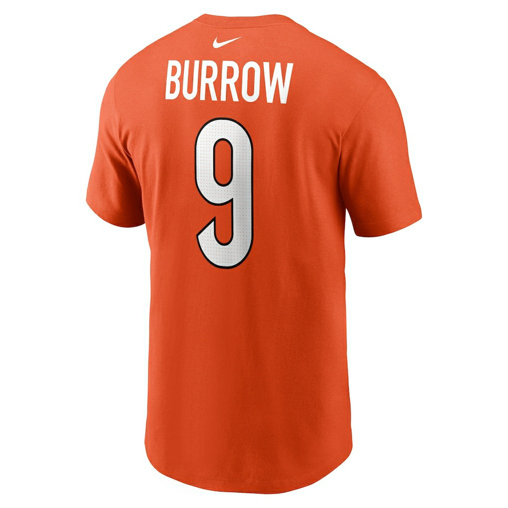Joe Burrow Cincinnati Bengals Player Name & Number T-Shirt - Orange - Nike